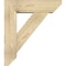 Ekena Millwork Traditional Slat Rough Sawn Bracket w/ Offset Brace, Douglas Fir, 8"W x 28"D x 32"H BKT0806X28X32TRA06RDF - alternate 4